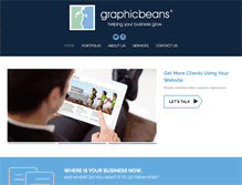 Tablet Screenshot of graphicbeans.com